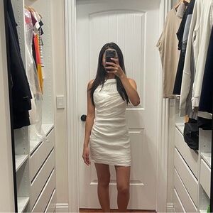 Zara One Shoulder White Dress